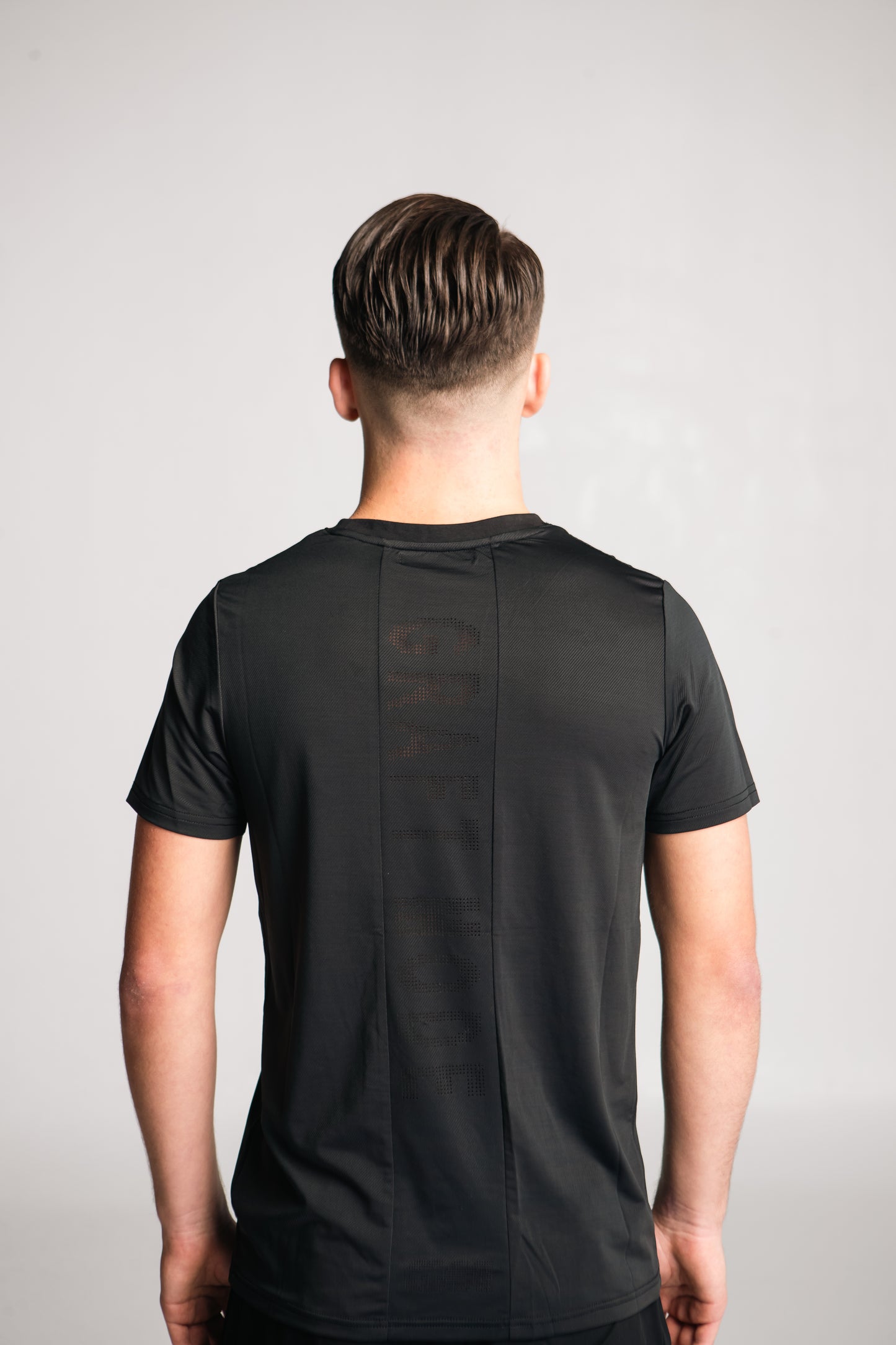 Graft Mode - Game Playing T Shirt Black With Baby Blue Logo