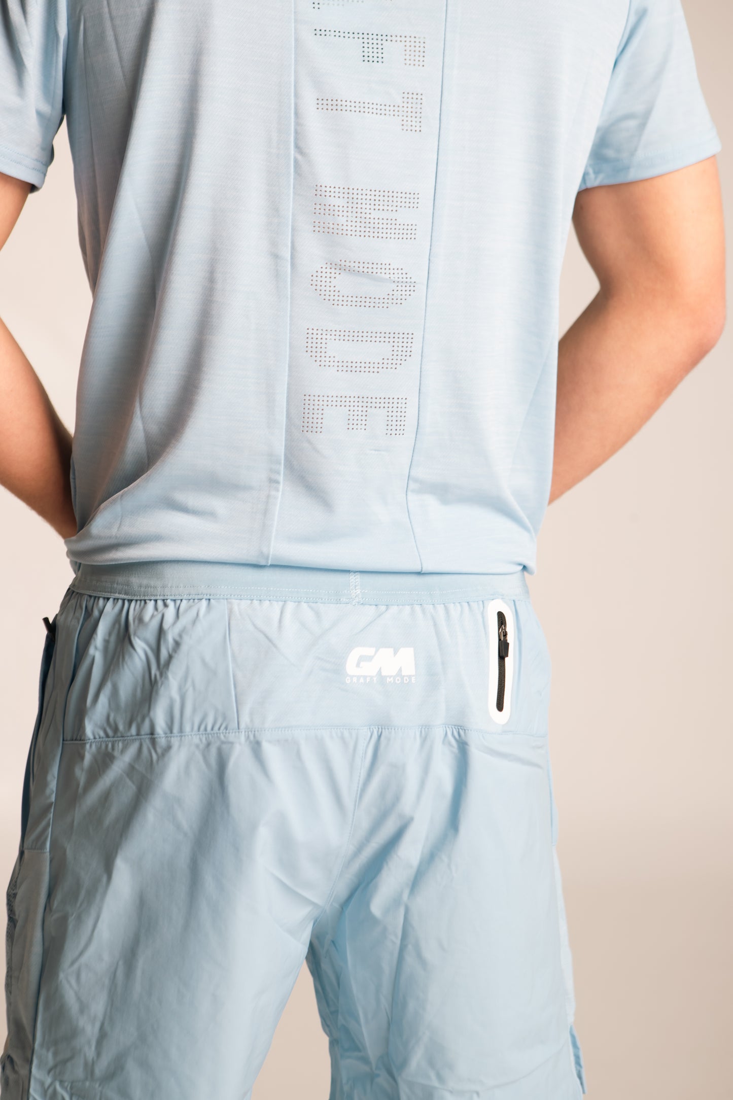 Graft Mode Game Playing Shorts Baby Blue