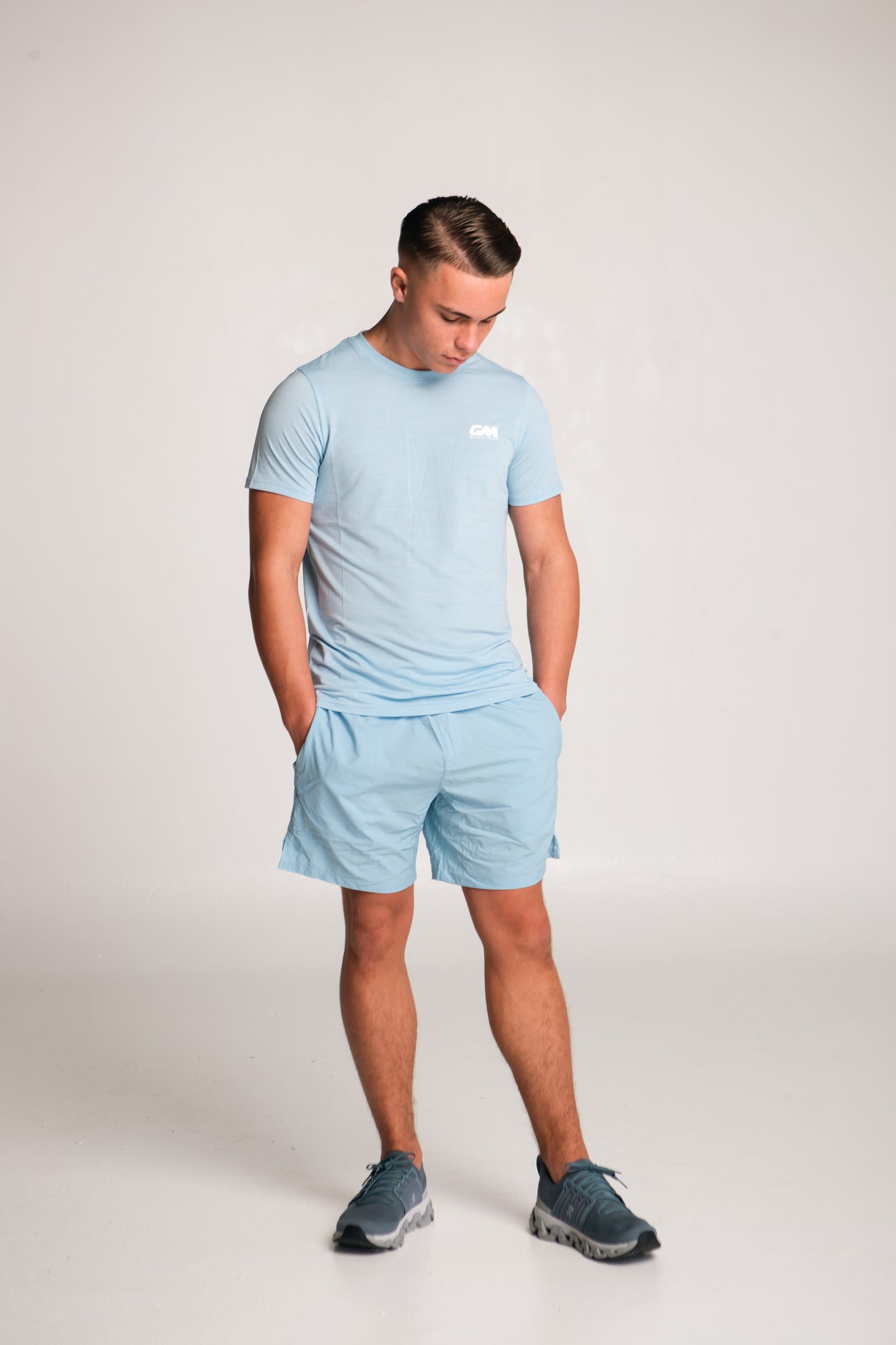 Graft Mode Game Playing Shorts Baby Blue