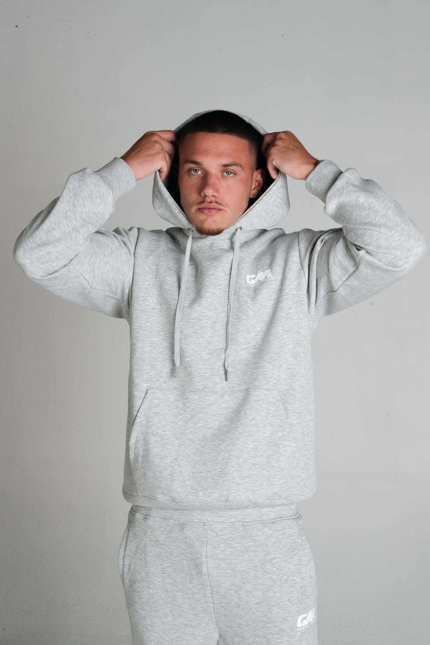 Graft Mode Grey Pull Over hoodie