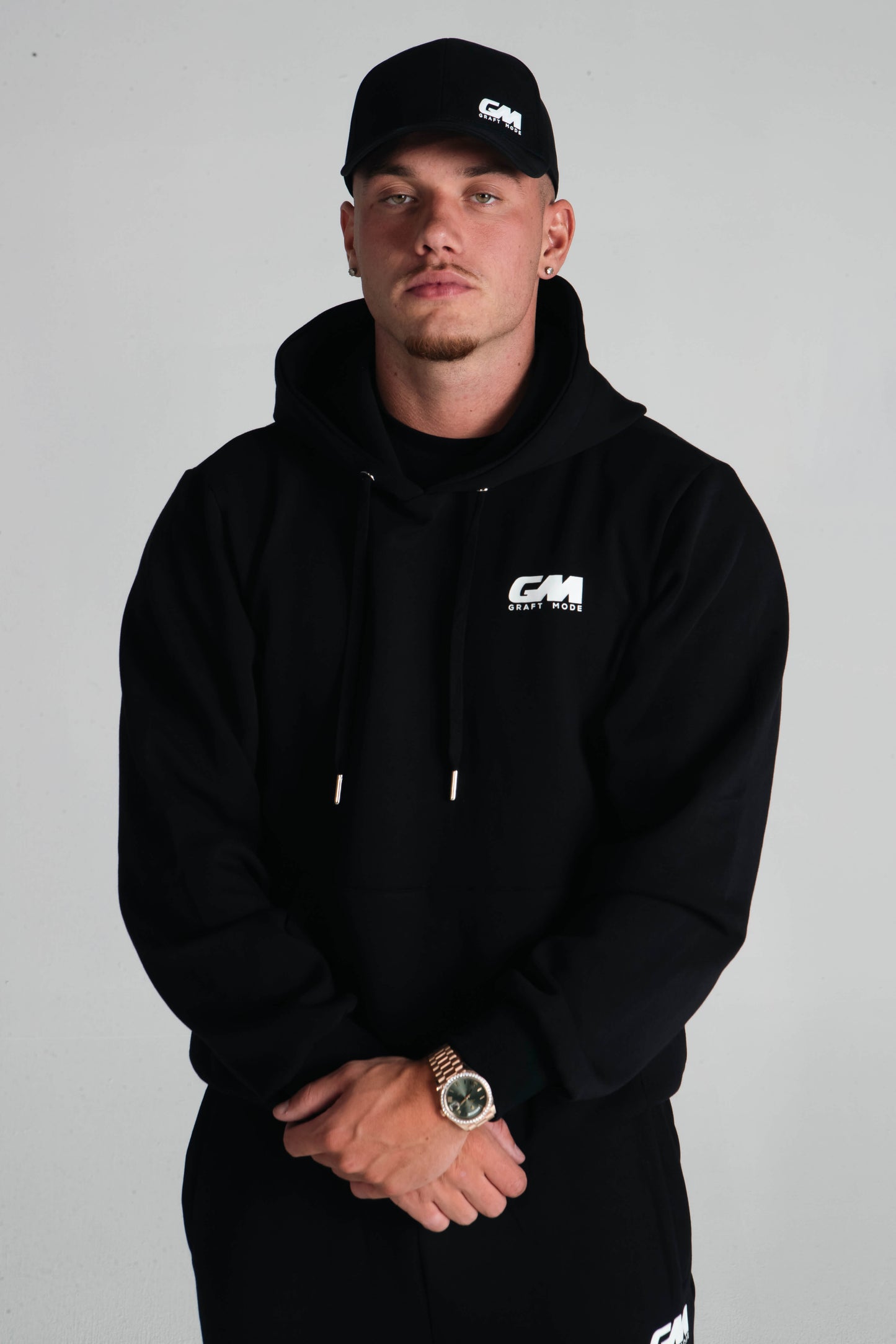 Graft Mode Black Pull over hoodie