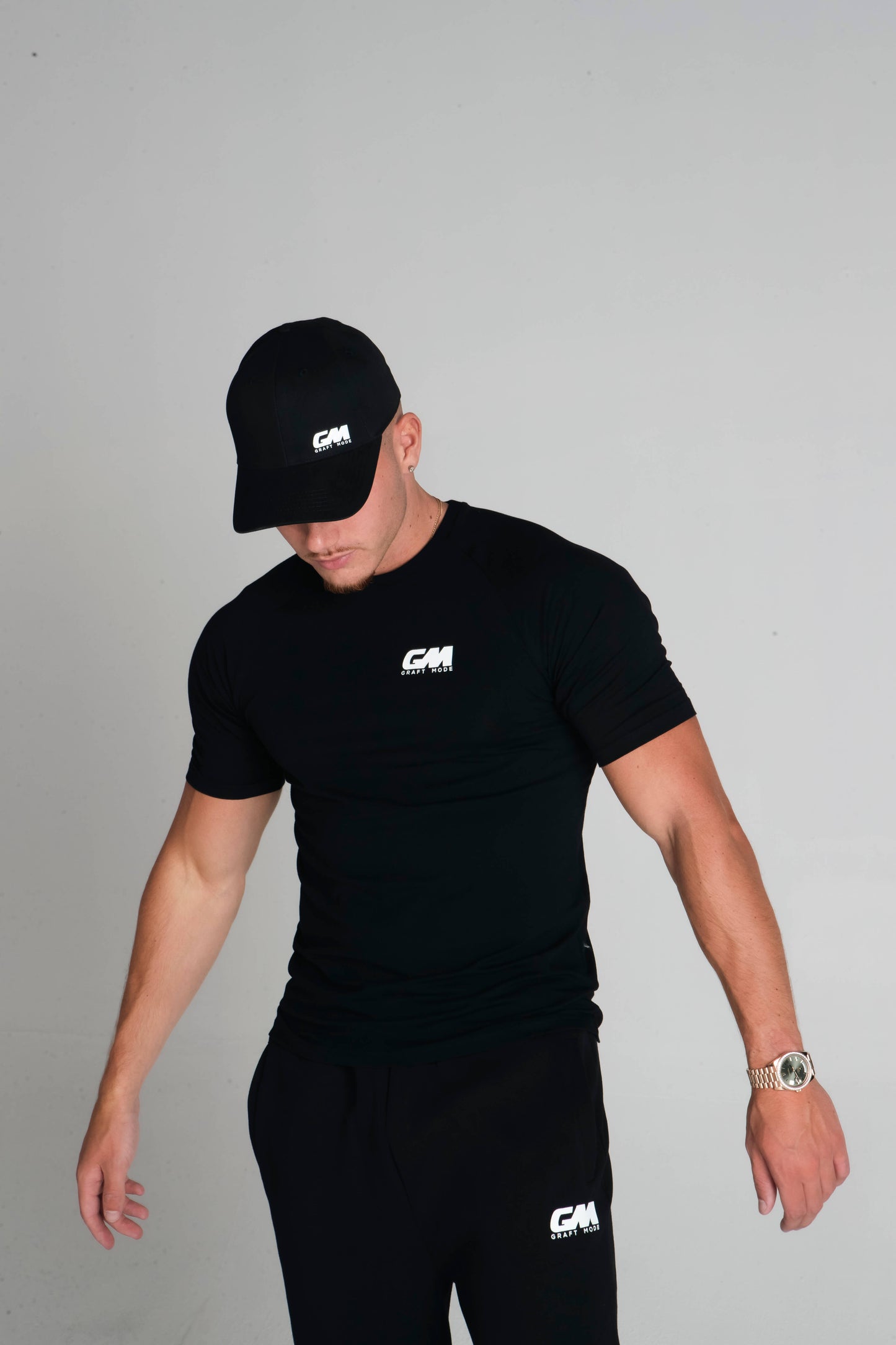 Graft Mode Black Fitted T shirt