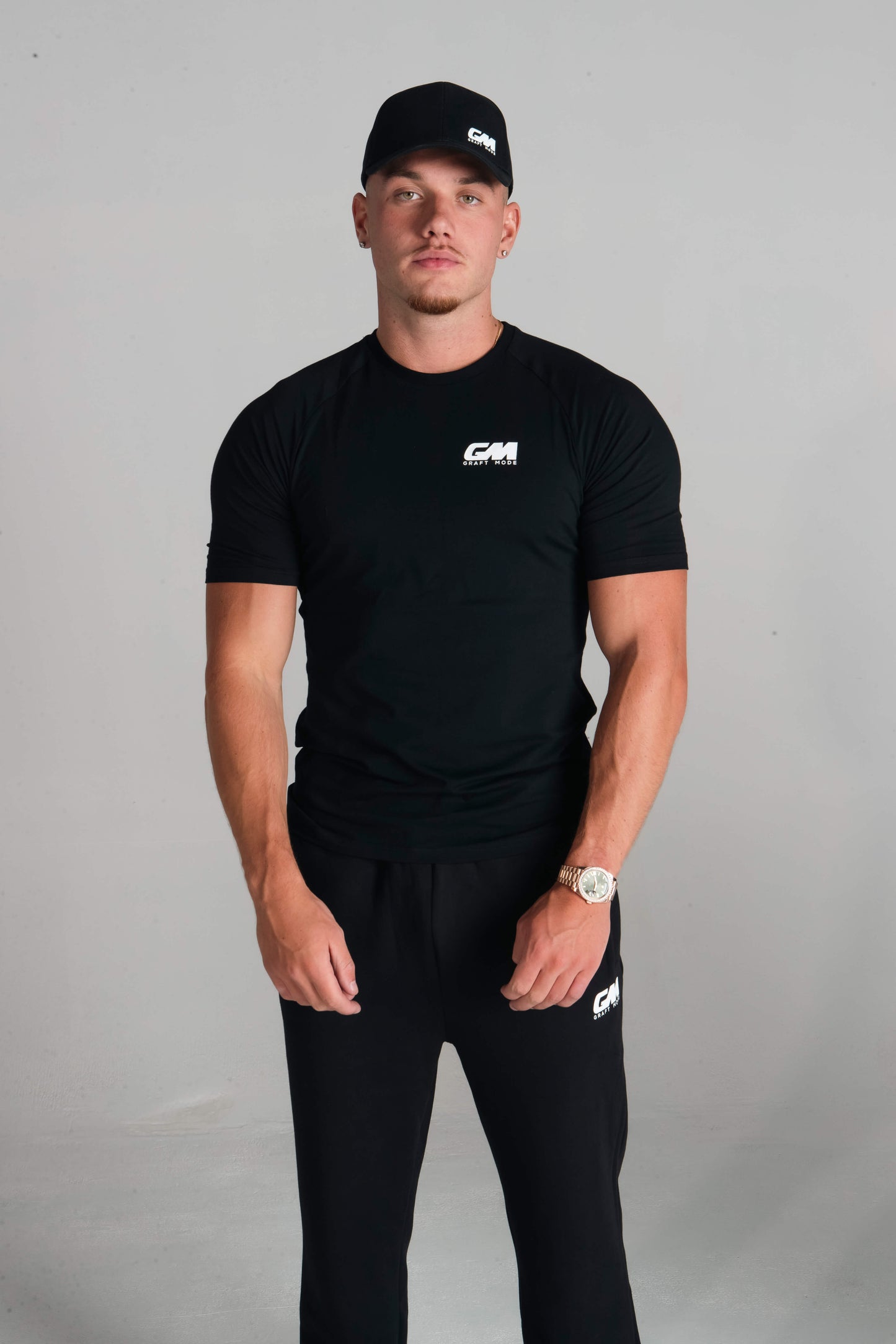 Graft Mode Black Fitted T shirt