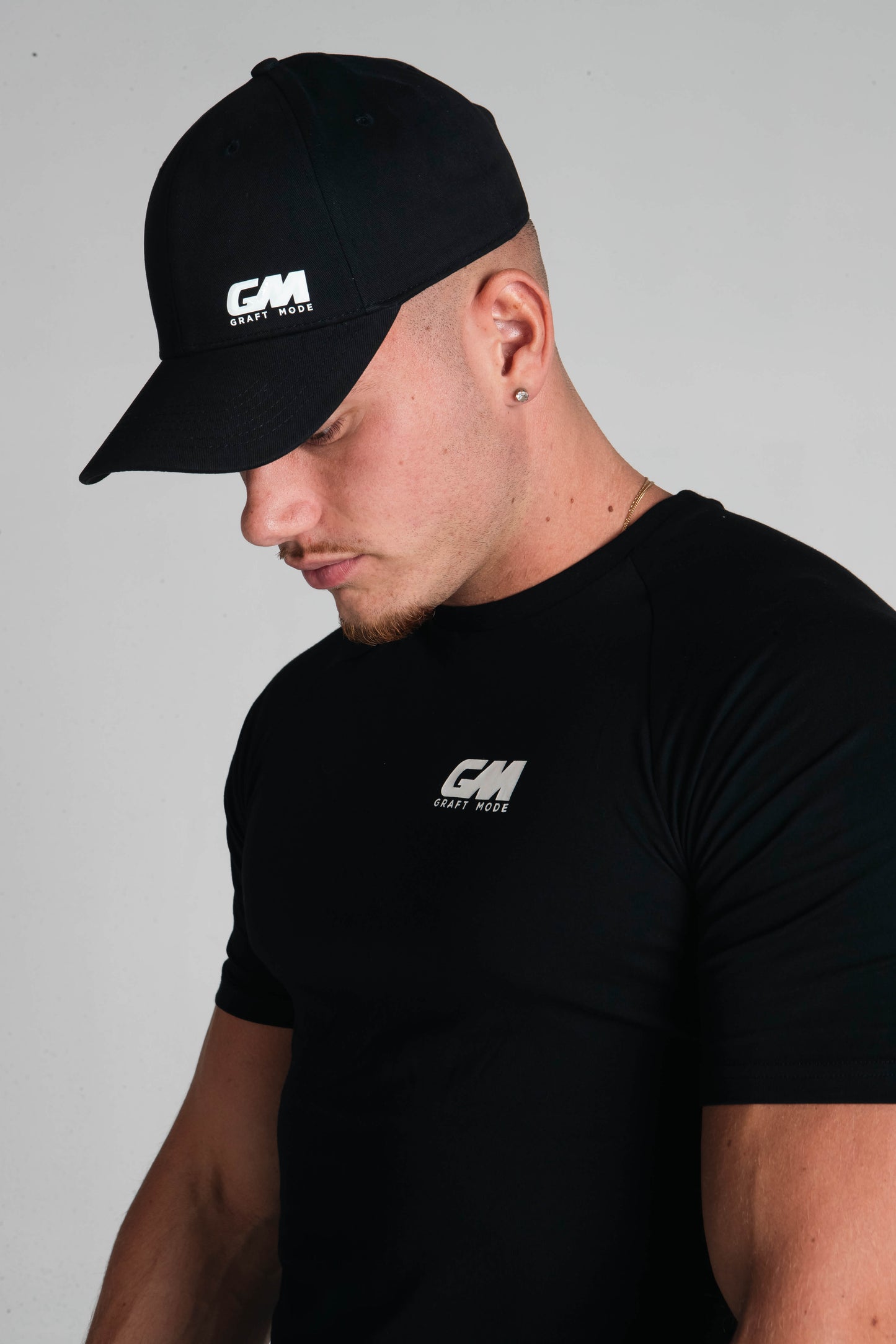 Graft Mode Black Fitted T shirt