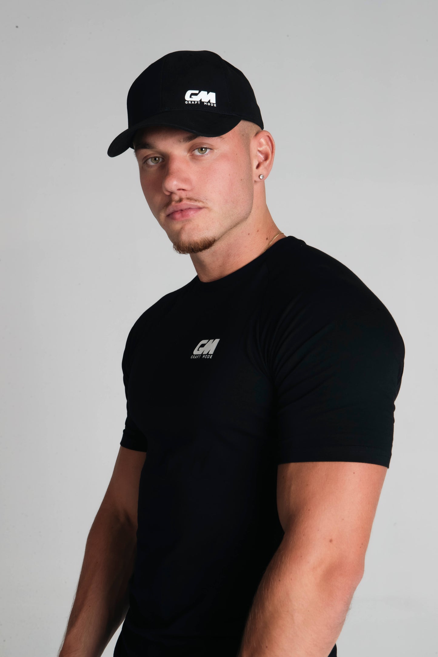 Graft Mode Black Fitted T shirt